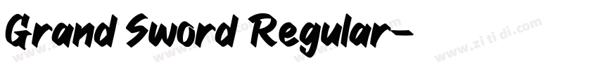Grand Sword Regular字体转换